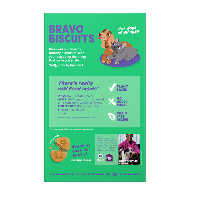 400 g Edgard y Cooper Biscoitos de Maçã para cães ,  Imagem número 6 400 g Edgard y Cooper Biscoitos de Maçã para cães , , large Imagem número 6